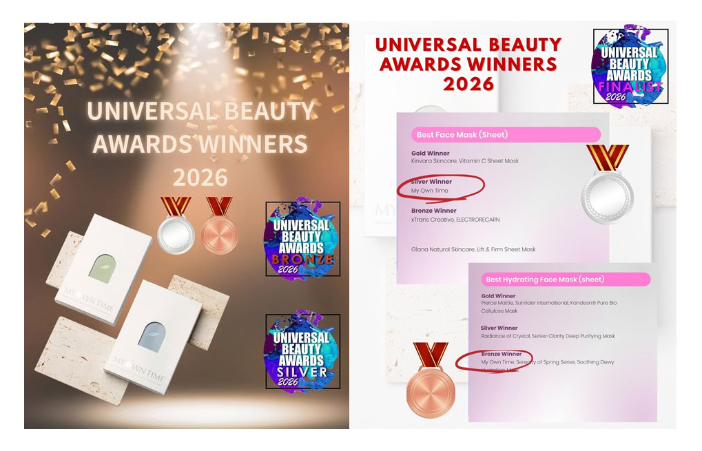 悠閒片刻My Own Time 登上英國美妝大獎獎牌圖片